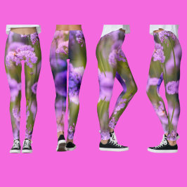 Creëer Uw eigen aangepaste Yoga Wildflower op Leggings