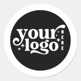Creëer Uw eigen aangepaste zakelijke Logo Ronde Sticker