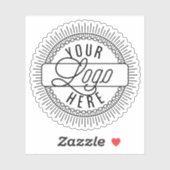 Creëer Uw eigen aangepaste zakelijke Logo Sticker (Vel)