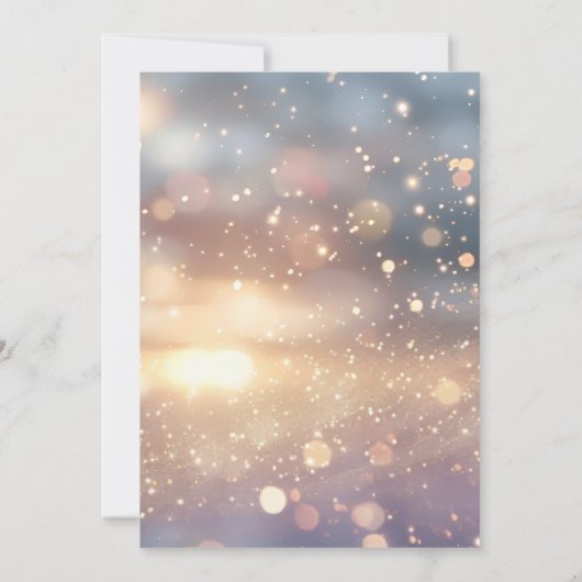 Creëer uw eigen aangepaste zonovergoten vonken save the date (Achterkant)