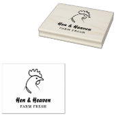 Creëer Uw eigen Abstracte Chicken Boerderij Line A Rubberstempel (Gestempeld)