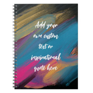 Creëer Uw eigen Abstracte Motivatie Citaat Notitieboek