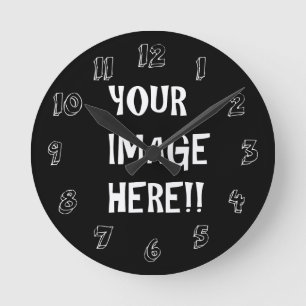 Creëer uw eigen acryl ronde (gemiddelde) wandklok ronde klok