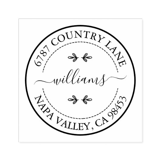 Creëer Uw eigen adres Rubber Stamp Rubberstempel (Afrduk)