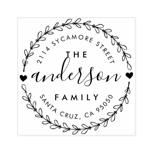 Creëer Uw eigen adres voor aangepaste naam retoura Rubberstempel (Afrduk)