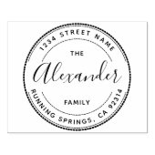 Creëer Uw eigen adres voor aangepaste naam retoura Rubberstempel (Afrduk)