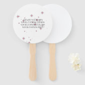 Creëer uw eigen Afbeelding - uw eigen hier - Handwaaier (Voorkant en achterkant)