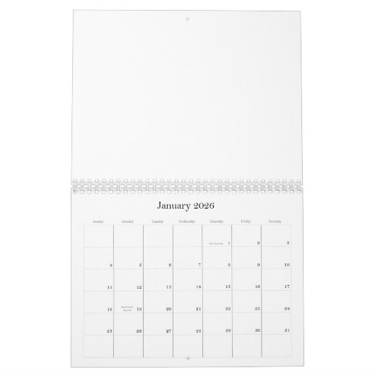 Creëer Uw eigen agenda Kalender (Jan 2026)