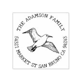 Creëer Uw eigen Albatross Naam Retouradres Rubberstempel (Afrduk)