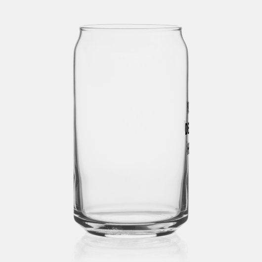 Creëer uw eigen all-over print blikvorm glas (Voorkant)
