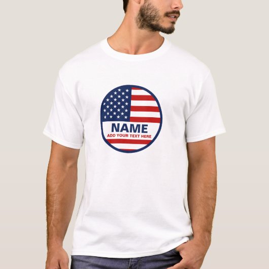 Creëer uw eigen Amerikaanse presidentsverkiezingen T-shirt (Voorkant)