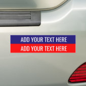 Creëer Uw eigen Amerikaanse verkiezingsslogan Bumpersticker (Op auto)