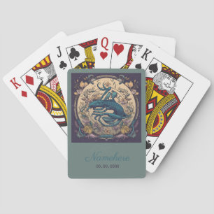 Creëer Uw eigen Art Nouveau Schorpioen Zodiac Pokerkaarten