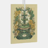 Creëer Uw eigen Art Nouveau Weegschaal Zodiac Glas Ornament (Voorkant Rechts)