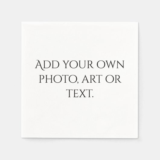 Creëer Uw eigen Baby Vrijgezellenfeest Servet (Voorkant)