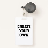 Creëer Uw eigen Badge (Voorkant met intrekbare)