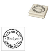 Creëer uw eigen Bedankt voor rond bruiloft Rubberstempel (Gestempeld)