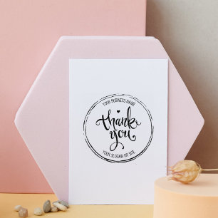 Creëer uw eigen bedrijf dank u 	rubberstempel