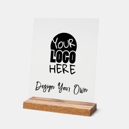 Creëer Uw eigen bedrijf LOGO Acryl Bord (Hoek)