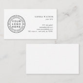 Creëer Uw eigen bedrijf Logo Visitekaartje (Voorkant / Achterkant)