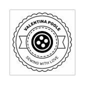 Creëer uw eigen bedrijf naaien rubberstempel (Afrduk)