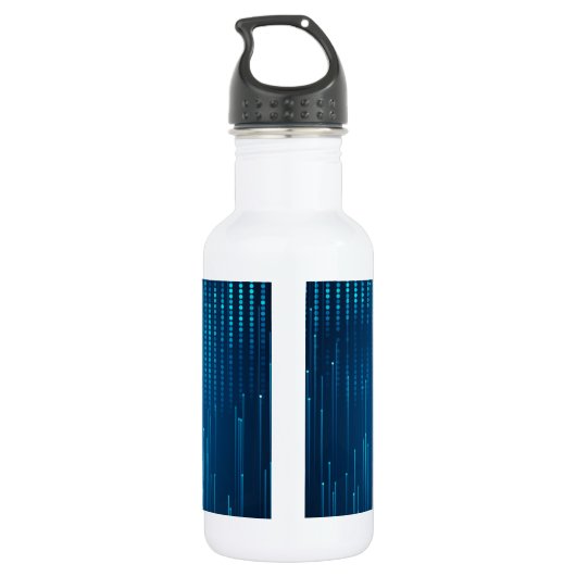 Creëer Uw eigen bedrijf weggooien waterflesje Waterfles (Achterkant)