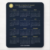 Creëer Uw eigen bedrijfskalender 2024 | Mousepad Muismat (Voorkant)