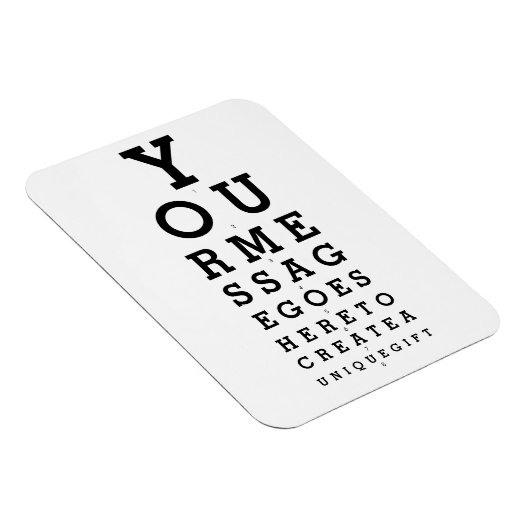 Creëer Uw eigen bericht Magneet (Rechterzijde)