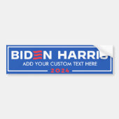 Creëer Uw Eigen Biden Harris 2024 Bumpersticker (Voorkant)