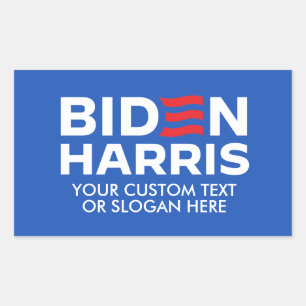Creëer Uw Eigen Biden Harris 2024 Rechthoekige Sticker