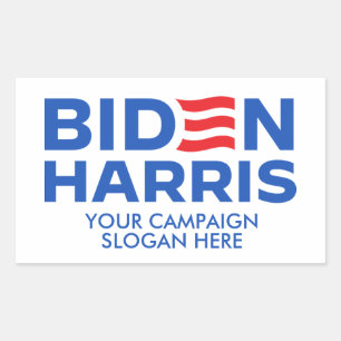 Creëer Uw Eigen Biden Harris 2024 Rechthoekige Sticker