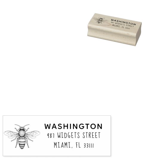 Creëer Uw eigen, bijenrijke, moderne, aangepaste a Rubberstempel (Gestempeld)