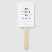 Creëer-Uw-Eigen Blank Wedding Program Fans Handwaaier (Achterkant)