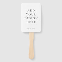 Creëer-Uw-Eigen Blank Wedding Program Fans