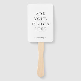 Creëer-Uw-Eigen Blank Wedding Program Fans Handwaaier