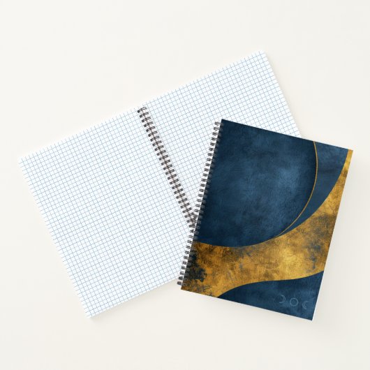 Creëer Uw Eigen Blauw & Goud Notitieboek (Binnen)