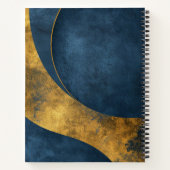 Creëer Uw Eigen Blauw & Goud Notitieboek (Achterkant)