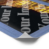 Creëer Uw eigen blauw venster Poster (Hoek)