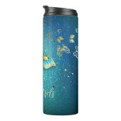 Creëer Uw eigen Blauwe & Gouden Vlinders Thermosbeker (Geroteerd rechts)