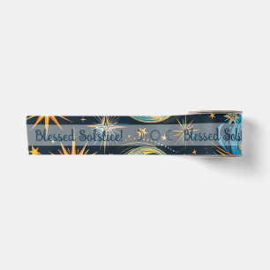 Creëer Uw Eigen Blauwe & Gouden Zon Maan & Sterren Lint