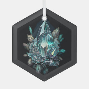 Creëer Uw eigen blauwe kristallen Glas Ornament