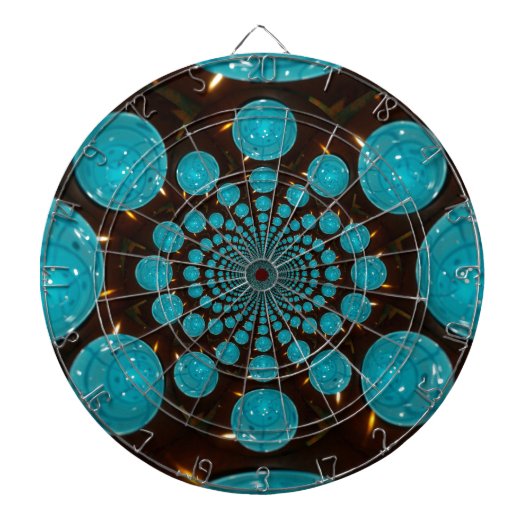 Creëer Uw eigen blauwe lampjes Kaleidoscoop Dartbord (Voorkant)