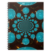 Creëer Uw eigen blauwe lampjes Kaleidoscoop Notitieboek (Voorkant)