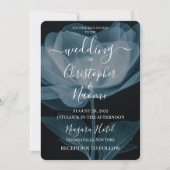 Creëer Uw Eigen Blauwe Röntgenstraal Bloembruiloft Kaart (Voorkant)