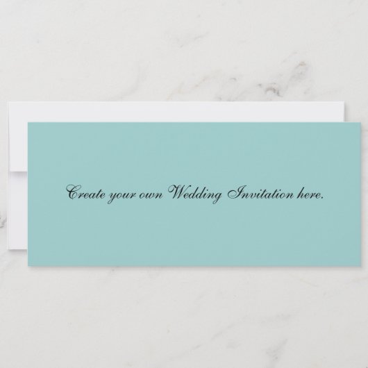 Creëer Uw Eigen Blauwe Uitnodigingen van het (Voorkant)