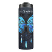 Creëer Uw eigen Blauwe Vlinder & Kristallen Thermosbeker (Voorkant)