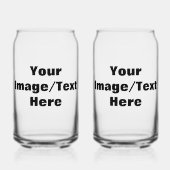 Creëer Uw eigen Blikvorm Glas (Voorkant)