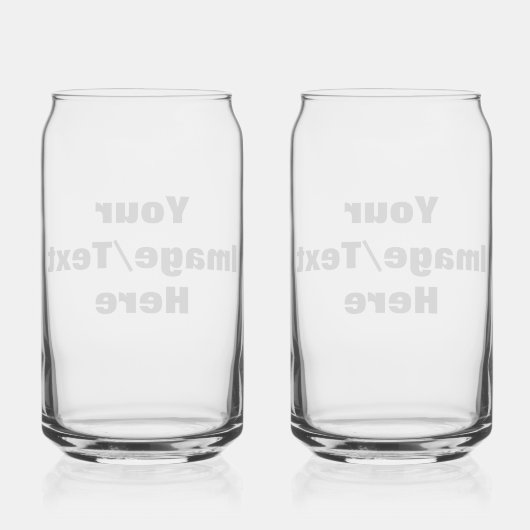 Creëer Uw eigen Blikvorm Glas (Achterkant)