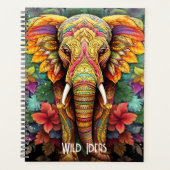 Creëer Uw eigen bloemenolifant Oerwoud Planner (Voorkant)