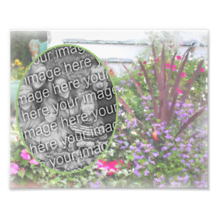 Creëer Uw Eigen Bloementuin Schilderij Lijst 8x10 Foto Afdruk